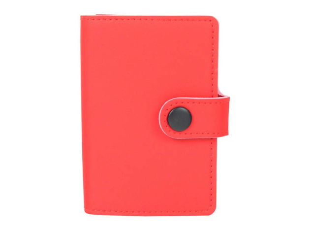 Zigarettenetui mit Geldbörse "Rot" für 8 Zig., mit Spange