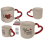Becher aus Porzellan "Love" mit Henkel in Herzform; UVP 4,95 €