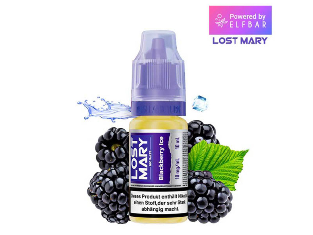 ELFBAR Lost Mary (Nic Salts) - Blackberry Ice (Brombeere, Eis) - Liquid - 10 mg/ml - 10 ml