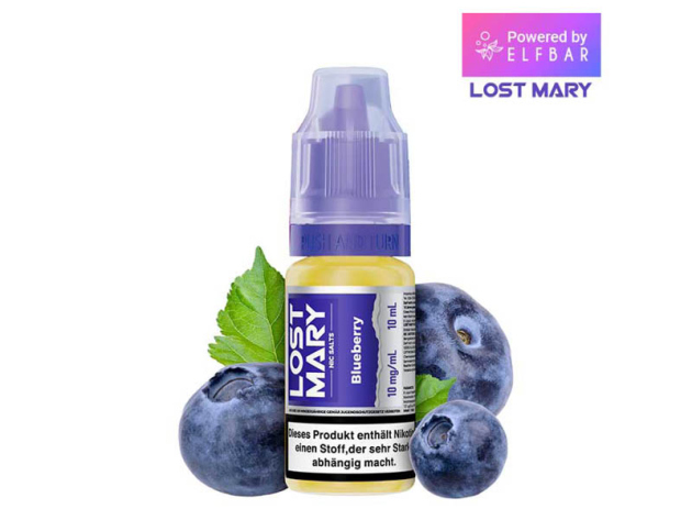 ELFBAR Lost Mary (Nic Salts) - Blueberry (Blaubeere) - Liquid - 10 mg/ml - 10 ml