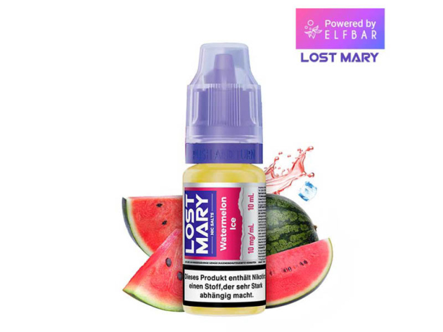 ELFBAR Lost Mary (Nic Salts) - Watermelon Ice (Wassermelone, Eis) - Liquid - 10 mg/ml - 10 ml