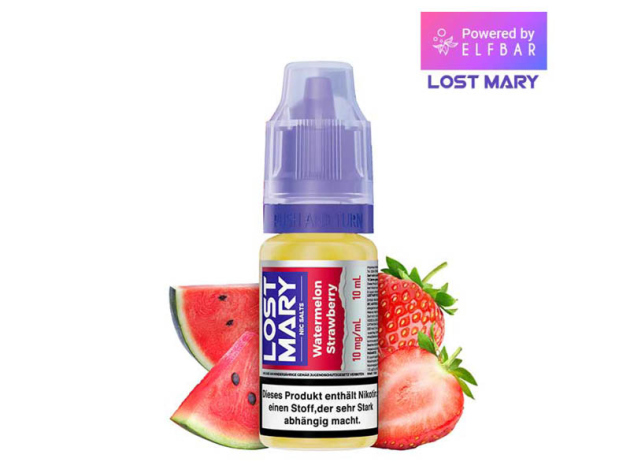ELFBAR Lost Mary (Nic Salts) - Watermelon Strawberry (Wassermelone, Erdbeere) - Liquid - 10 mg/ml - 10 ml