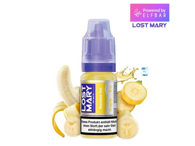 ELFBAR Lost Mary (Nic Salts) - Banana Ice (Banane, Eis) - Liquid - 20 mg/ml - 10 ml