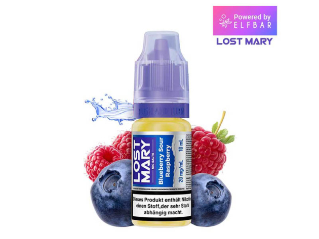 ELFBAR Lost Mary (Nic Salts) - Blueberry Sour Raspberry (Blaubeere, sauere Himbeere) - Liquid - 20 mg/ml - 10 ml