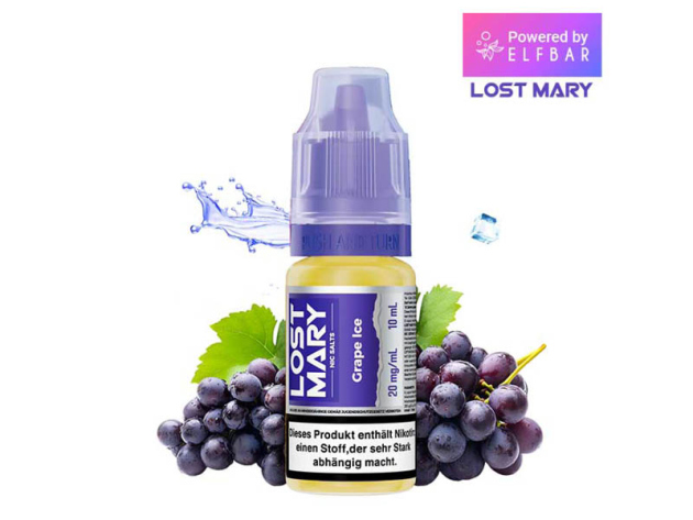 ELFBAR Lost Mary (Nic Salts) - Grape Ice (Traube Eis) - Liquid - 20 mg/ml - 10 ml