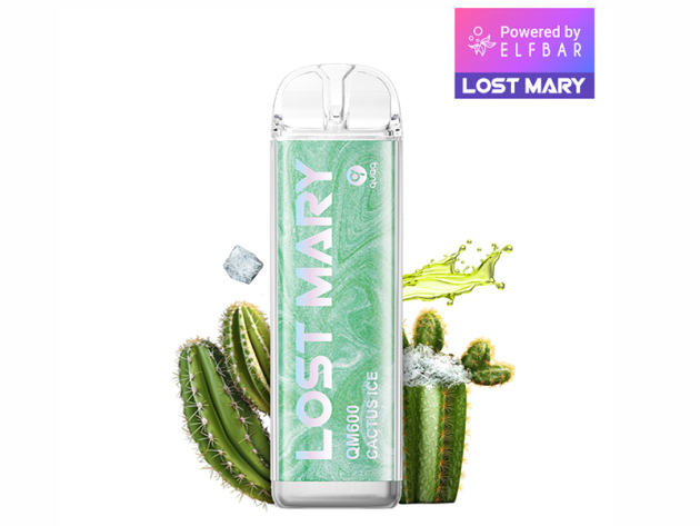 Lost Mary QM600 Crystal Edition - Cactus Ice (Kaktus, Eis) - Vape - 20mg - 600 Züge