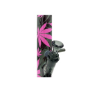 Glasbong Black Leaf "Leaves Pink", Höhe 30cm; Ø 5,0cm; Schliff 18,8mm