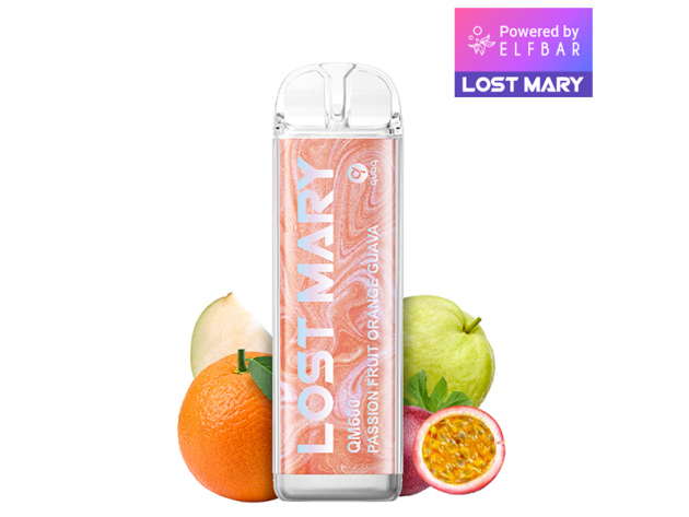 Lost Mary QM600 Crystal Edition - Passion Fruit Orange Guava (Passionsfrucht, Orange, Guave) - Vape - 20mg - 600 Züge