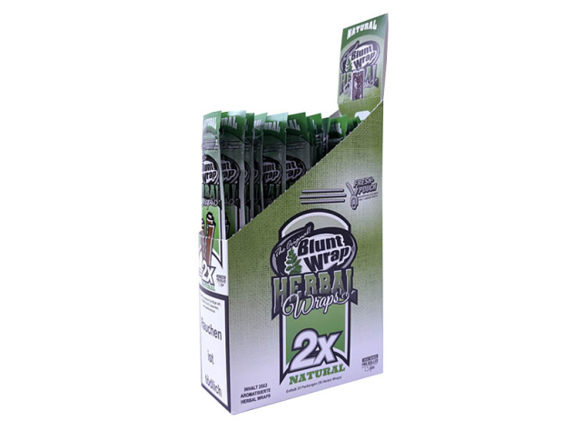 Blunt Wrap Herbal Wraps - Natural, 25er Display