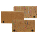 Tabakbeutel "Korkoptik""; 3-fach sortiert, 12er Display