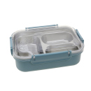 Lunchbox - 2-in-1 System aus Kunstsoff mit Metalleinsatz; hellblau; 24 x 16,5 x 8 cm, UVP: 12,00 Euro