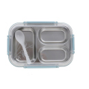 Lunchbox - 2-in-1 System aus Kunstsoff mit Metalleinsatz; hellblau; 24 x 16,5 x 8 cm