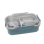 Lunchbox - 2-in-1 System aus Kunstsoff mit Metalleinsatz; hellblau; 24 x 16,5 x 8 cm, UVP: 12,00 Euro