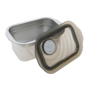 Frischhaltedose aus Metall; silber; ca. 1,1 Liter, ca. 10...