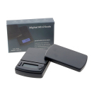 Digitalwaage schwarz mit Deckel; 100g/0.01g; ca. 9 cm