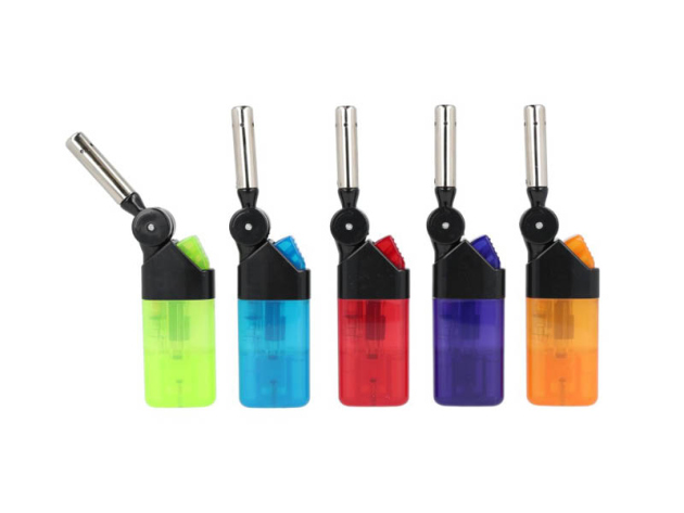 Stabfeuerzeug "Bunt-transparent", 5-fach sortiert, 20er Display