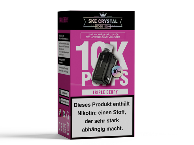 SKE - Crystal Edge 10000 Pod - Triple Berry (dreifach Beere) - 20 mg Nikotin - 10 ml