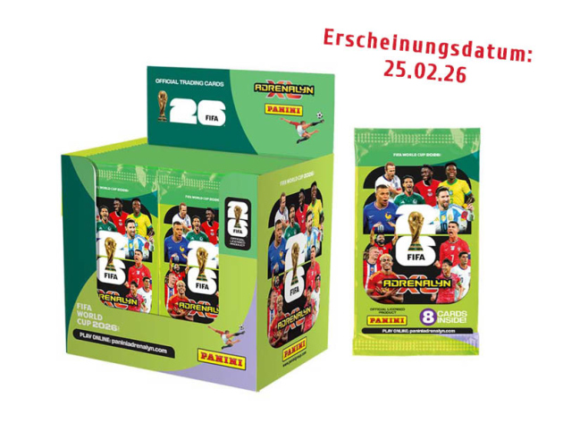 Panini FIFA World Cup 2026 Adrenalyn XL, Booster, 50er Display
