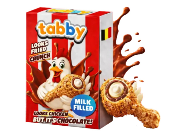 Tabby - Milk Cream Filled Chicken Chocolate 50g