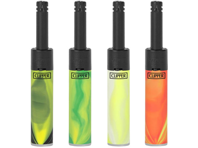 Clipper Stabfeuerzeug NEBULA MIX #4 Mini Tube, 24er Display