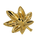Aschenbecher "Leaf" gold; 15 x 12 cm
