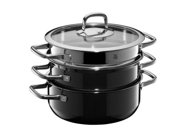 WMF Fusiontec Compact Topf-Set Schwarz, 3-tlg. - UVP: 319,00 Euro
