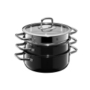 WMF Fusiontec Compact Topf-Set Schwarz, 3-tlg. - UVP: 319,00 Euro