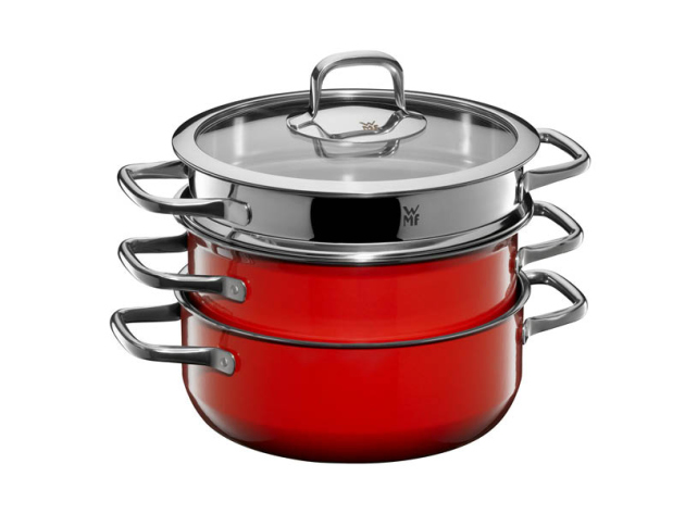 WMF Fusiontec Compact Topf-Set Rot, 3-tlg. - UVP: 319,00 Euro