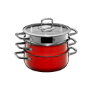 WMF Fusiontec Compact Topf-Set Rot, 3-tlg. - UVP: 319,00...