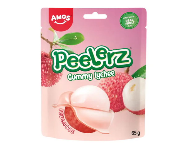 Amos - Peelerz Gummy Lychee á 65g - 24er Display