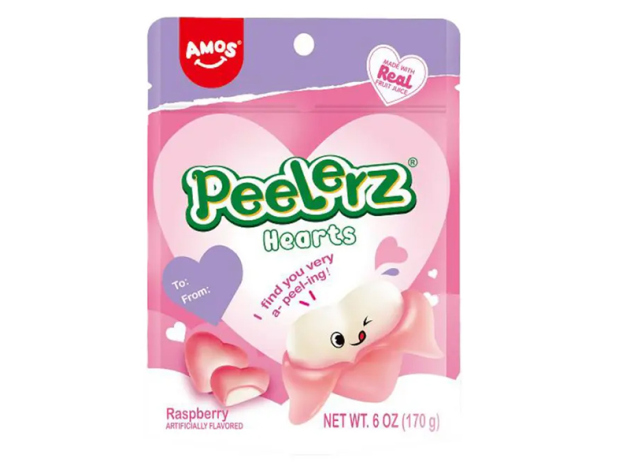 Amos - Peelerz Gummy Hearts á 65g - 24er Display