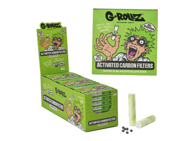 G-ROLLZ Activated Carbon Filters Ø6mm - Grün (24x10)