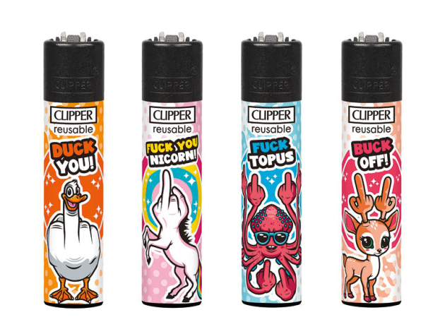 Clipper Large FUCK YOU ANIMALS, 48er Display