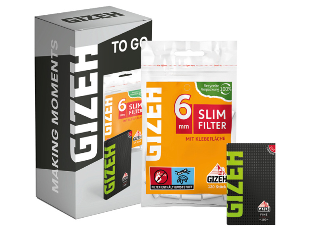 GIZEH AUTOMATENPACKUNG - 1x GIZEH  BLACK® Fine + 1x GIZEH Slim Filter