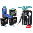 OCB Aktion mit Blättchen & Tips + Besteck Set...