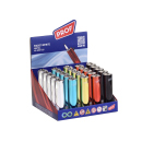 Metallfeuerzeug "Round" Soft-Flame, 25er Display