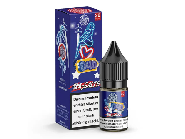 187 Salts - 040 Hamburg (Erd.-, Blau.-, Him.- & Johannisbeere) - Liquid - 20 mg/ml - 10 ml