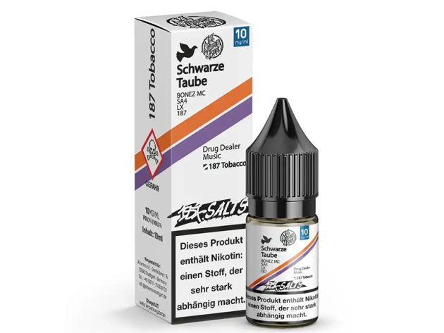 187 Salts - Schwarze Traube (dunkle Traube) - Liquid - 10 mg/ml - 10 ml