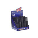 Stabfeuerzeug "RUBBER ROUND COBIA" schwarz, 25er Display