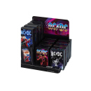 Zigarettenboxen "AC DC" für 20 Zig., 4-fach sortiert, 12er Display