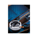 Autoaschenbecher "Schwarz/Blau/Silber" push to open, 3-fach sortiert, 6er Display