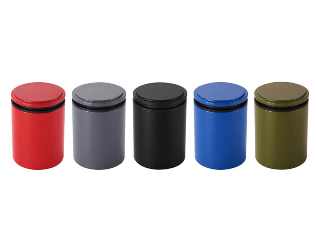 Autoaschenbecher "Grau/Grün/Blau/Rot/Schwarz" LED, 6-fach sortiert, 6er Display