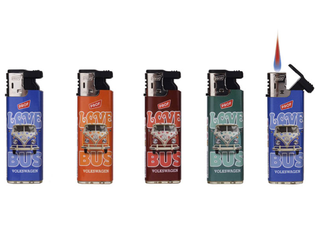 Elektrofeuerzeuge "VW SLIDECAP LOVE" 50er Display