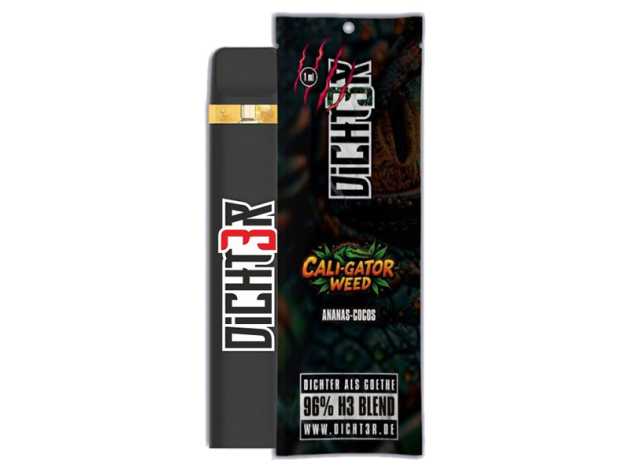 DICHT3R H3 Superior - Cali-Gator Weed (Ananas Cocos) - ca. 600 Züge - 96%