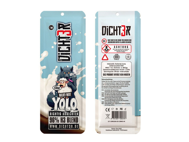 DICHT3R H3 Superior - Milky Way Yolo (cremig, süß) - ca. 600 Züge - 96%