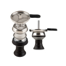 Shisha "Hero 2"; silber; mit Steinkopf; ca. 52 cm; 4 Anschlüsse