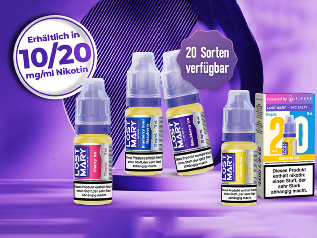 Lost Mary Nic Salts für nur 5,00 Euro statt 5,30 Euro