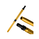 Shisha "Hero 2"; royal-gold; mit Steinkopf;  ca. 52 cm; 4 Anschlüsse