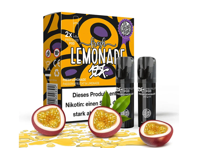 187 Strassenbande - Pod (2er Set) - Fresh Lemonade (Passionsfrucht) - 20mg - ca. 600 Züge