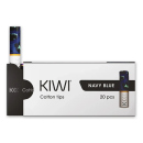 KIWI - Cotton Filter Tips - Navy Blue; 20er Set